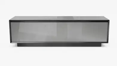 Тумба однодверная Glass, цвет Черный + Серый фото - 2 - превью