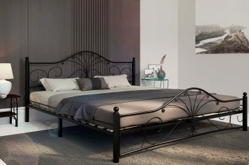 Железная кровать Provance, цвет чёрный Askona - 3