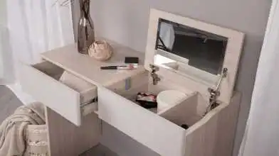 Туалетный столик Handy Ice, цвет Ясень Шимо Светлый + mWhite фото - 3 - превью