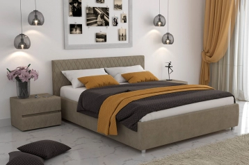 Мягкая кровать Gwen с изголовьем Askona фотография товара - 0