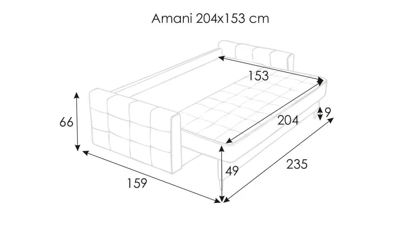 Диван-кровать Amani с коробом для белья Askona фото - 18 - большое изображение