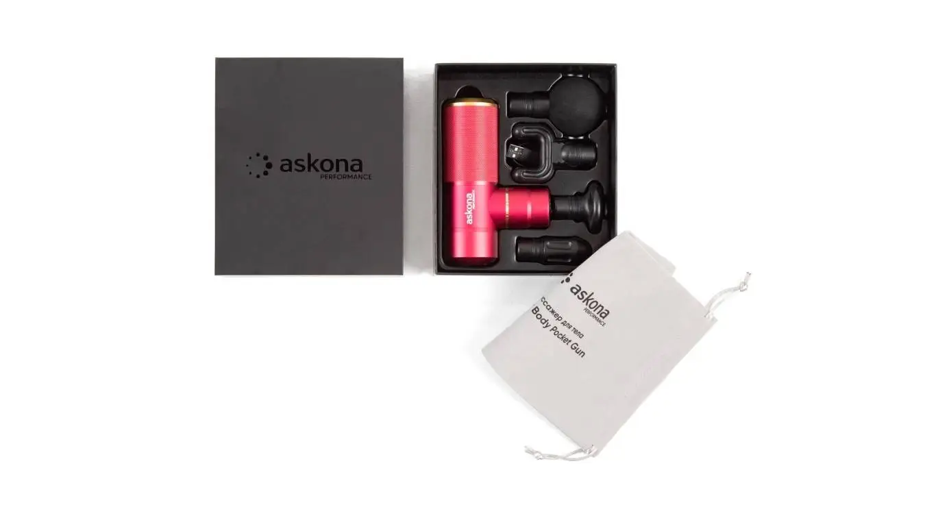 Массажер для тела Askona Performance Power Body Pocket Gun, цвет: красный Askona фото - 11 - большое изображение