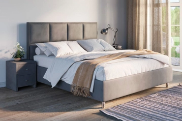 Мягкая кровать Linea с прямым изголовьем Askona фотография товара - 0