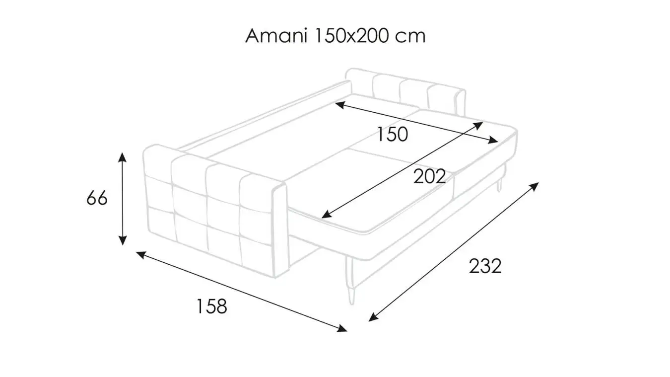 Диван-кровать Amani с коробом для белья Askona фото - 31 - большое изображение