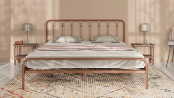 Металлическая кровать Corsa Bronza matic в спальню Askona фотография товара - 1