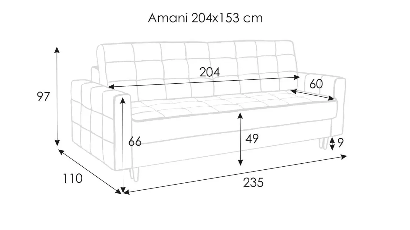 Диван-кровать Amani с коробом для белья Askona фото - 17 - большое изображение