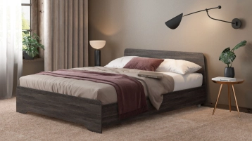 Кровать Artis, цвет Венге из лдсп в современном стиле Askona фотография товара - 0