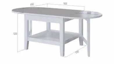 Журнальный столик (без ящика) Terek, цвет белый фото - 6 - превью