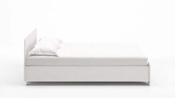 Кровать Artis, цвет Белый премиум из лдсп с изголовьем Askona фотография товара - 3