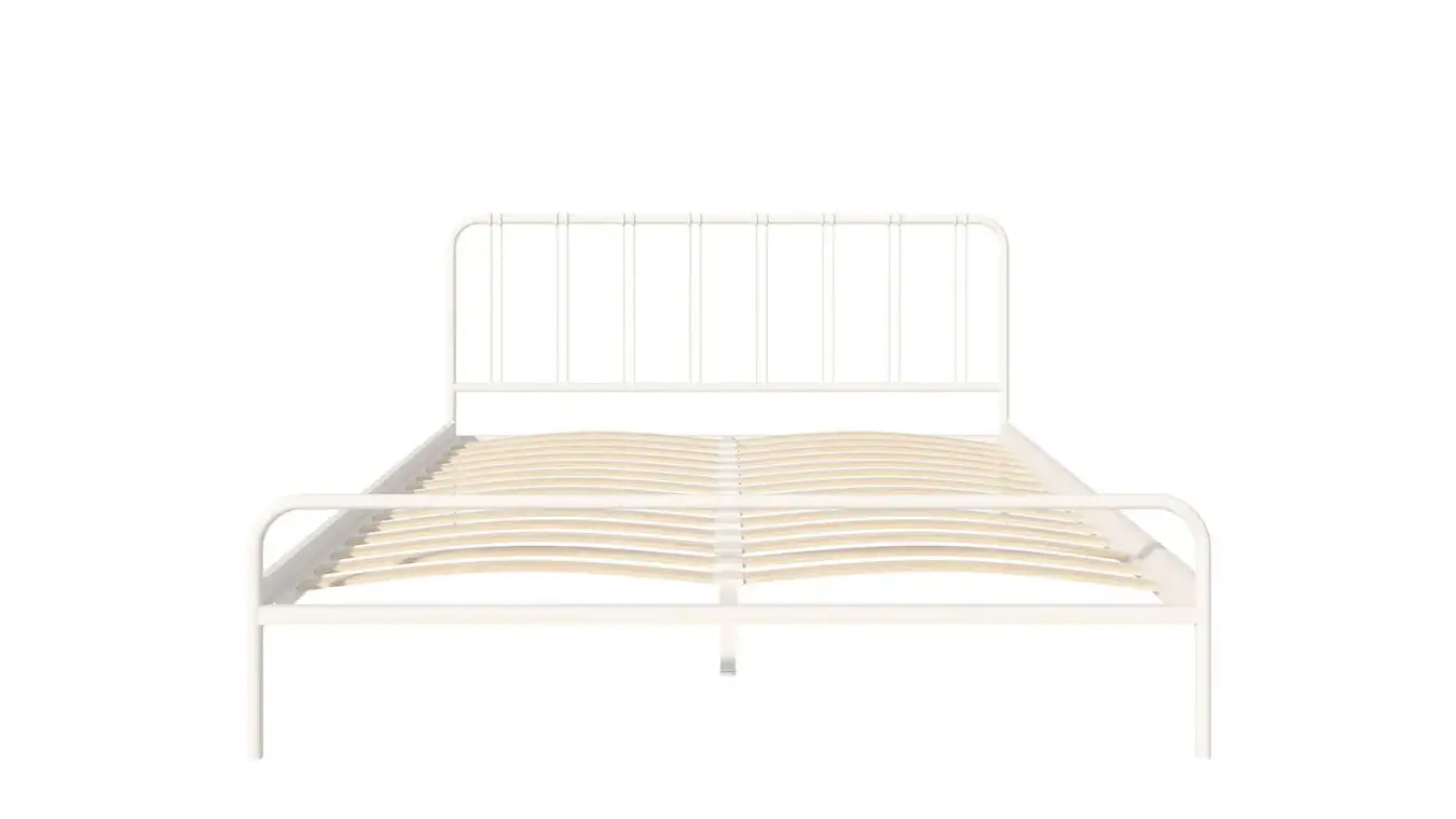 Металлическая кровать Antica, цвет белый шагрень в спальню Askona фотография товара - 6 - большое изображение
