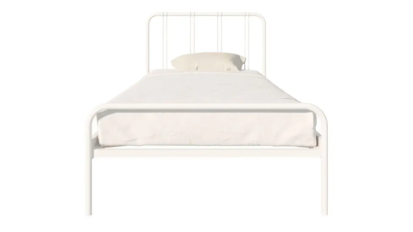 Металлическая кровать Antica, цвет белый шагрень в спальню Askona фотография товара - 9 - большое изображение